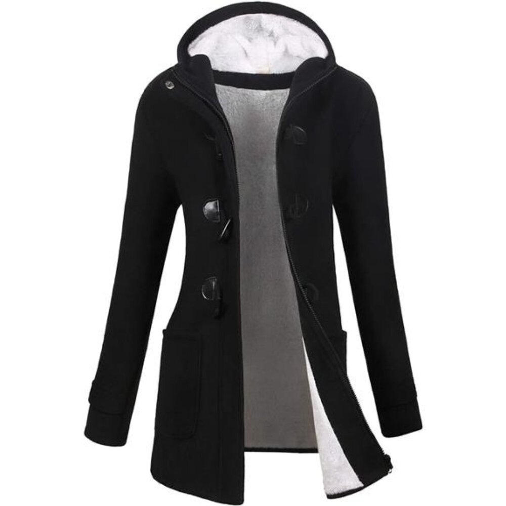 VOGRYE Womens Winter Fashion Outdoor Warm Wool Blended Classic Pea Coat Jacket
